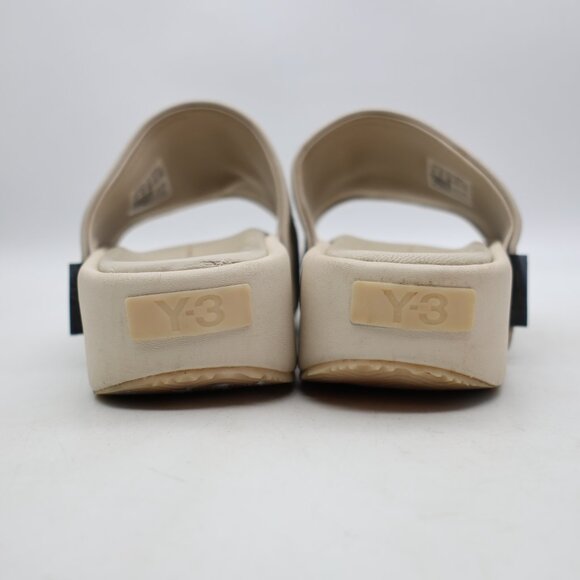 Adidas Y-3 Slide Platform Off White Suede Men’s 5 Women 6 Yohji Yamamoto GW8630 main image 9
